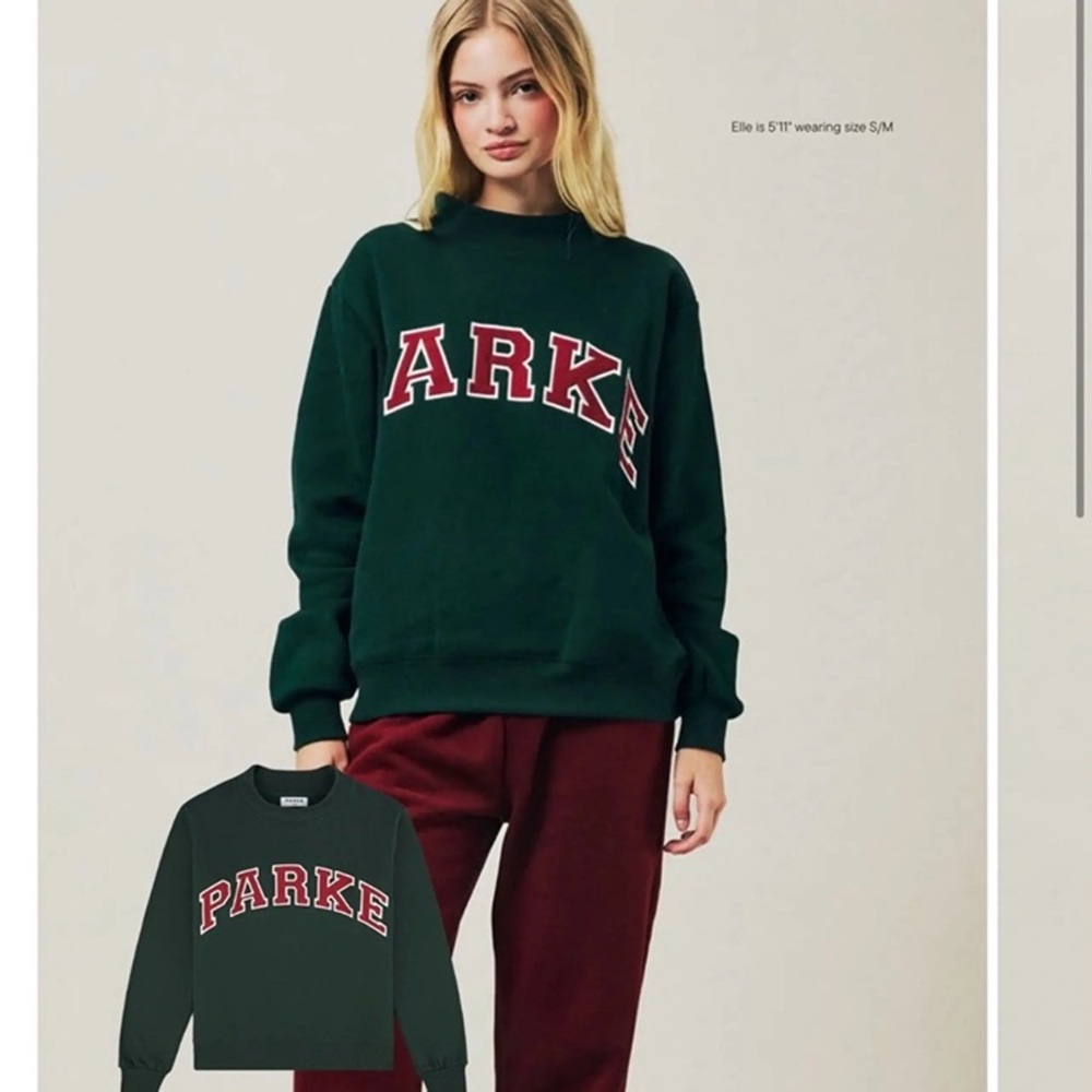 PARKE holiday collection mock neck sweatshirt! Size L/XL!